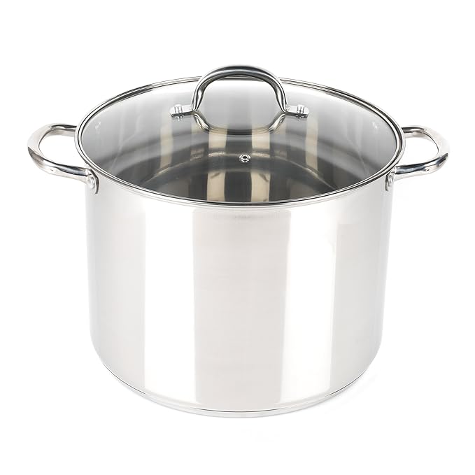 Russell Hobbs RH00175 Stock Pot with Glass Lid, Induction Safe, 30 CM