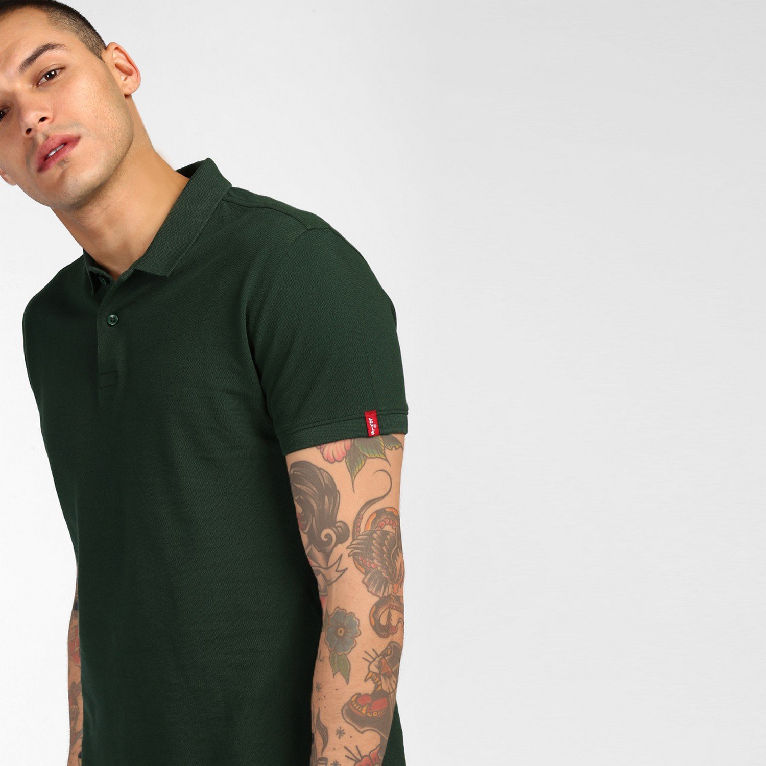 levi's men's solid slim fit polo