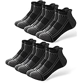 BAMBOO COOL Mens Ankle Socks Bamboo Viscose Athletic Moisture-Wicking Low Cut Running Cushioned Socks