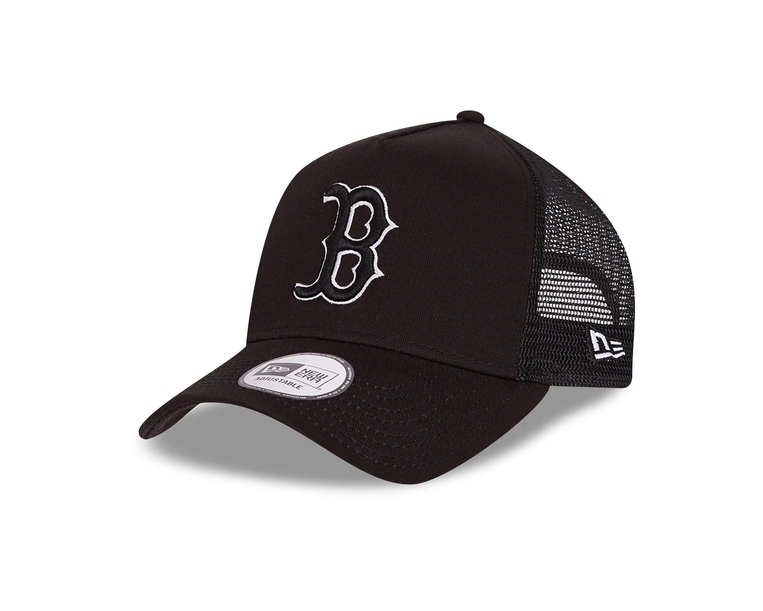 New Era Boston Red Sox Tonal Mesh A-Frame Adjustable Trucker Cap One-Size