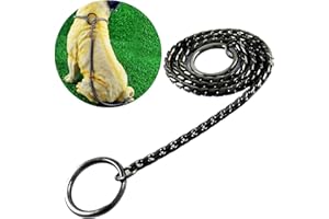Dog P Snake Chain Chrome Plated Metal Dog Training Choke/Collar-Fully Guaranteed Against Rust Tarnish or Breakage-Recommended