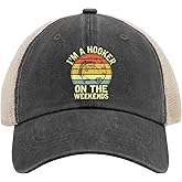 I'm a Hooker on The Weekends Hats Daddy hat AllBlack Baseball hat Gifts for Grandma Running Cap
