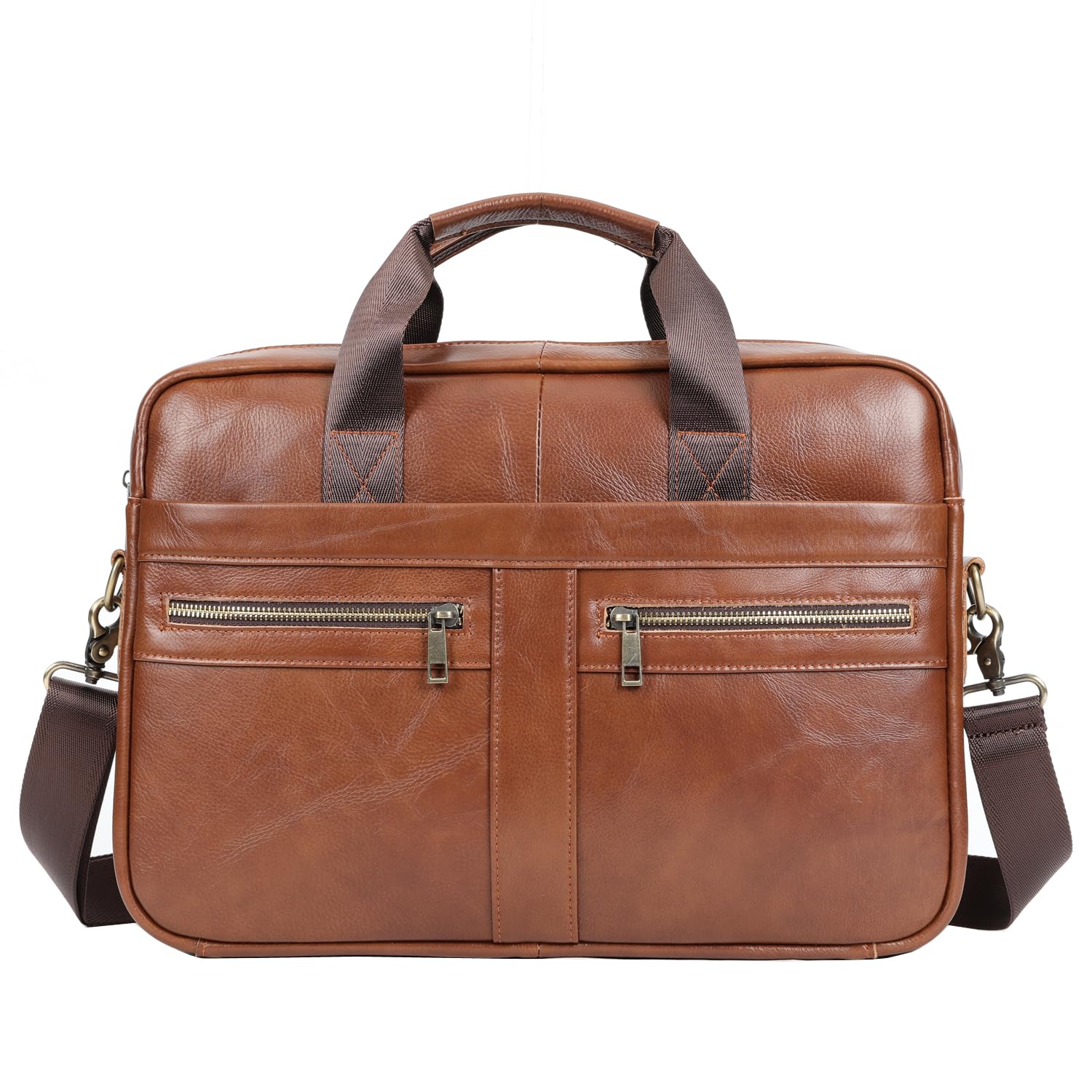 Xieben Vintage Leather Shoulder Messenger Bag for Men Women Hangbag Travel Outdoors Business Office Fanny Pack Wallet Belt Crossbody Satchel Sling Pouch Brown