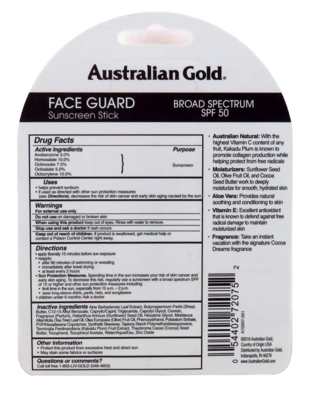 face guard australian gold