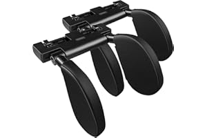 VniYors Car Headrest Pillow, 180 Degrees Adjustable Car Seat Headrest, Head Rest Pillow for Car Suitable for Adults and Children to Sleep While Traveling Booster Car Seat（Black×2）