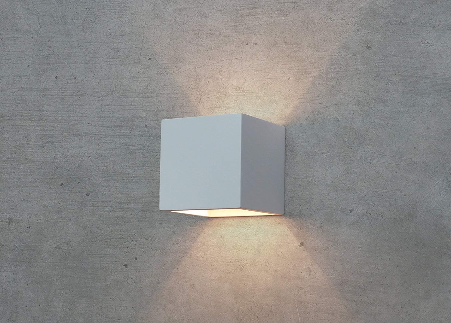 Licht24 12 Wall Lights Plaster Lamp White