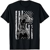 Patriotic USA Flag Black Labrador gift for Lab Owners Short Sleeve T-Shirt