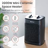 Pro Breeze 2000W Mini Ceramic Fan Heater - 3 Heat Settings & Safe Operation view 2