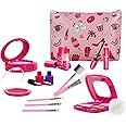 RONGGE Girl Gifts Pretend Play Makeup Toys Beauty Set for Toddler Little Girls Age 3 4 5 6-8 Kids Your Princess Niece Granddaughter Birthday Valentine's Day Christmas (Fake Cosmetic 15pcs Kits)