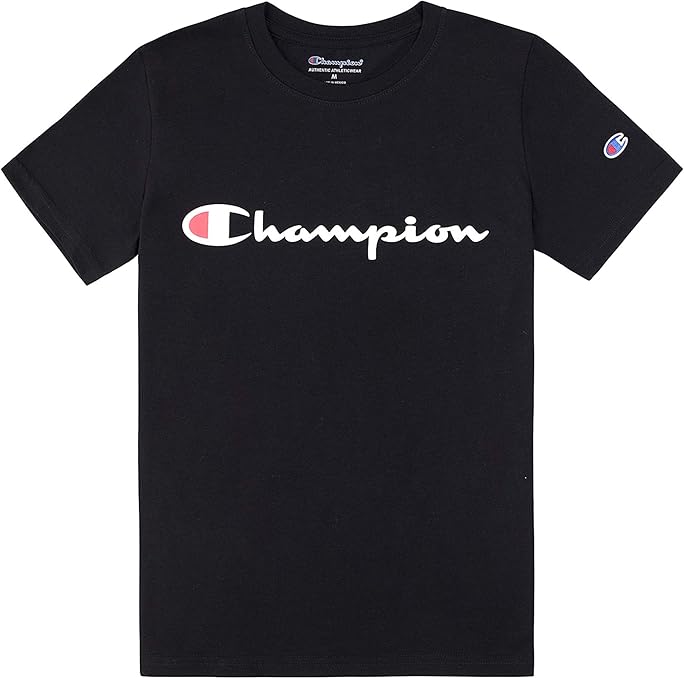 Amazon.com: Champion Boys Short Sleeve Logo Tee Shirt: Clothing