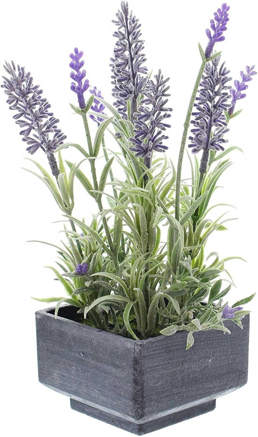 SIDCO Decorative Lavender Pot Artificial Plant Artificial Flower Plant