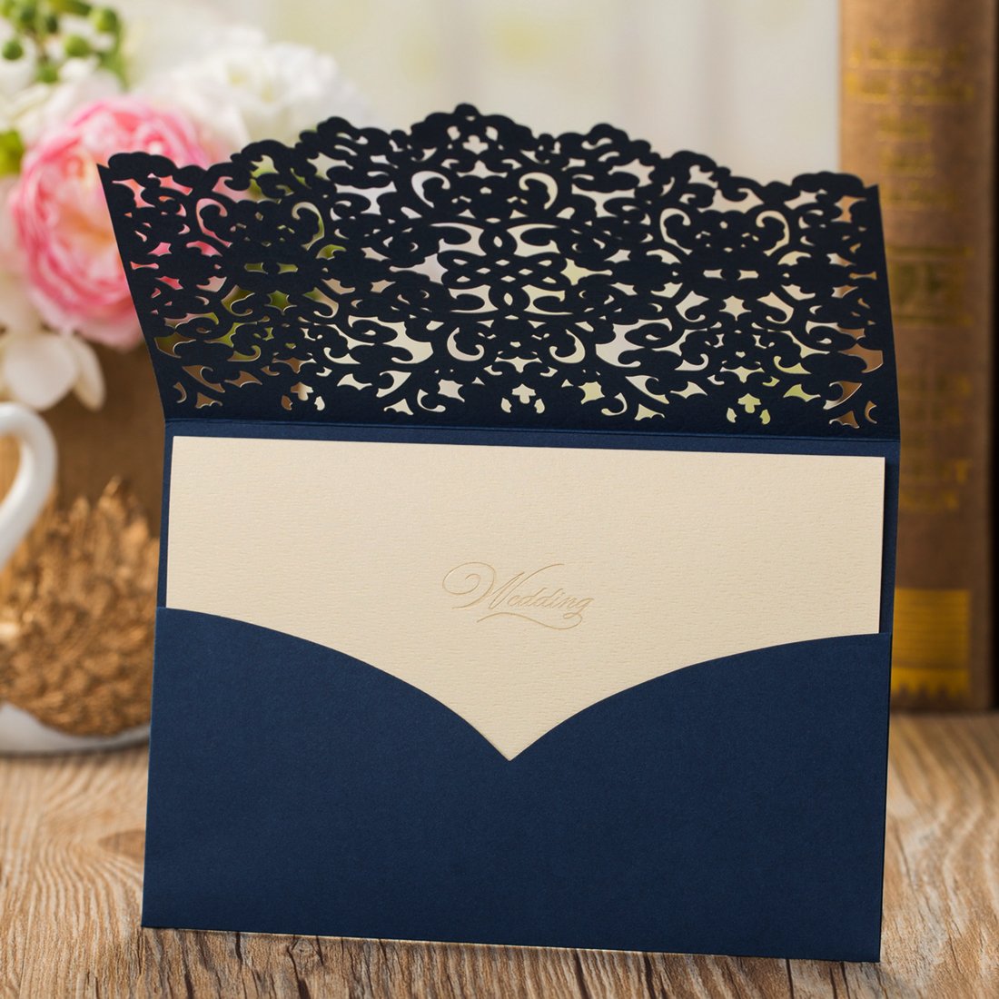 Con Buste Biglietti Di Invito Per Matrimonio 10 Pezzi Blu Buste E Materiali Per Spedizioni Cancelleria E Prodotti Per Ufficio