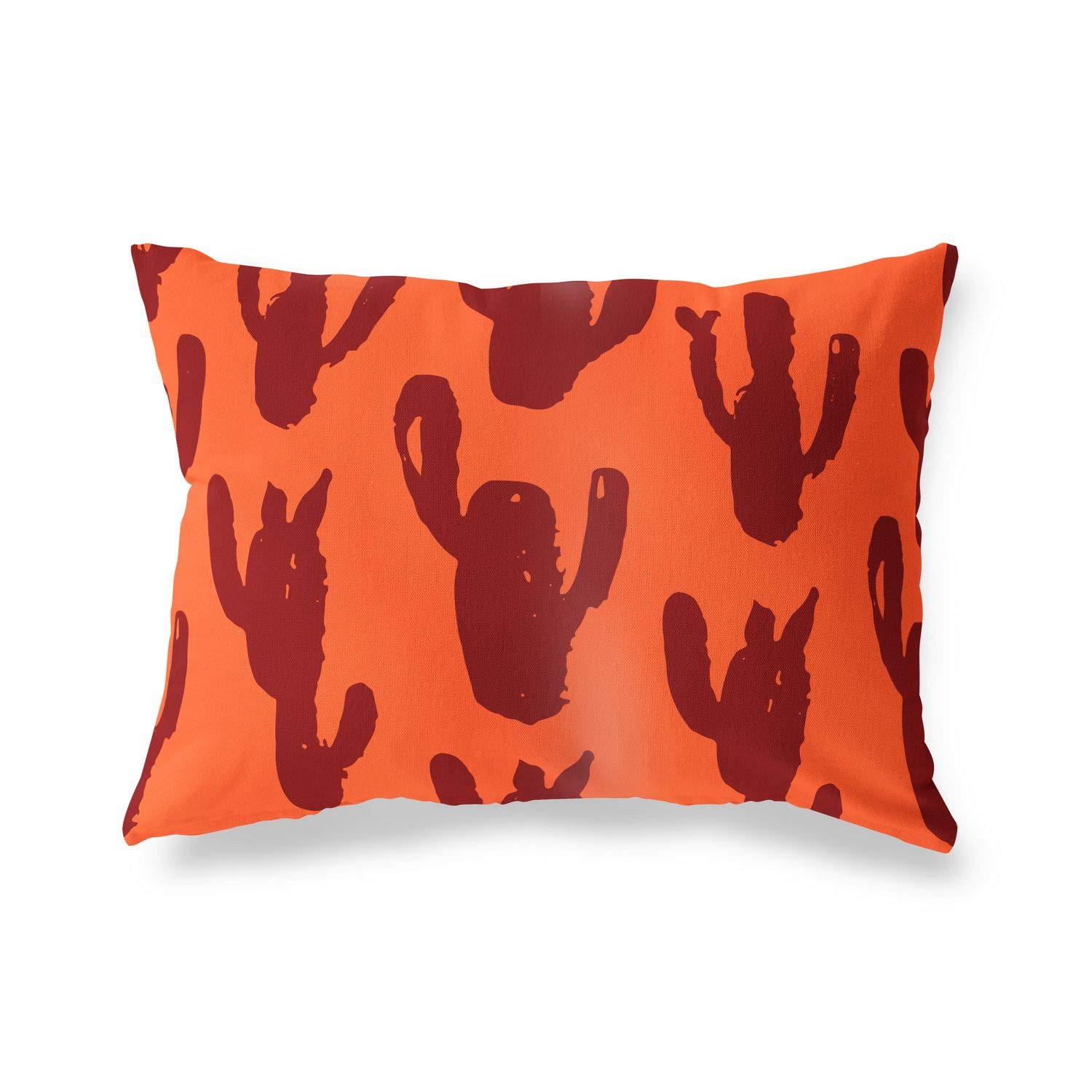 Bonamaison Decorative Cushion Cover Orange & Bordeux, Throw Pillow Covers, Home Decorative Pillowcases for Livingroom, Sofa, Bedroom, Size: 35x50 Cm - Designed and Manufactured in Turkey
