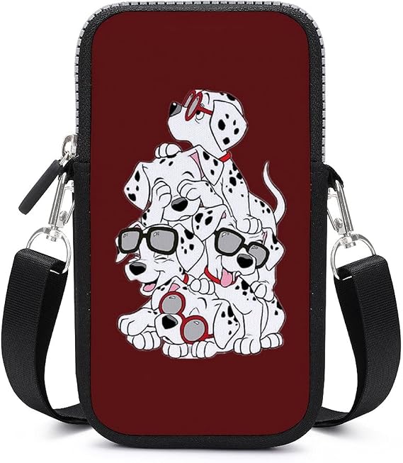 Amazon 101匹わんちゃん お財布ポシェット ショルダー スマホポーチ お財布ショルダーバッグ レディース 防水 軽量 アニメ キャラクター 男女兼用 洗濯可能 Danesi ショルダーバッグ