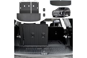 HOUCLEMIC Cargo Mat for 2020-2024 2025 Hyundai Palisade, All Weather TPE Rear Cargo Liner with Seat Back Cover for Hyundai Palisade Accessories (Include Lower Trunk Mat)