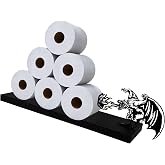 Zckjnoi Black Metal Wall Mount Dragon Toilet Paper Holder, 20