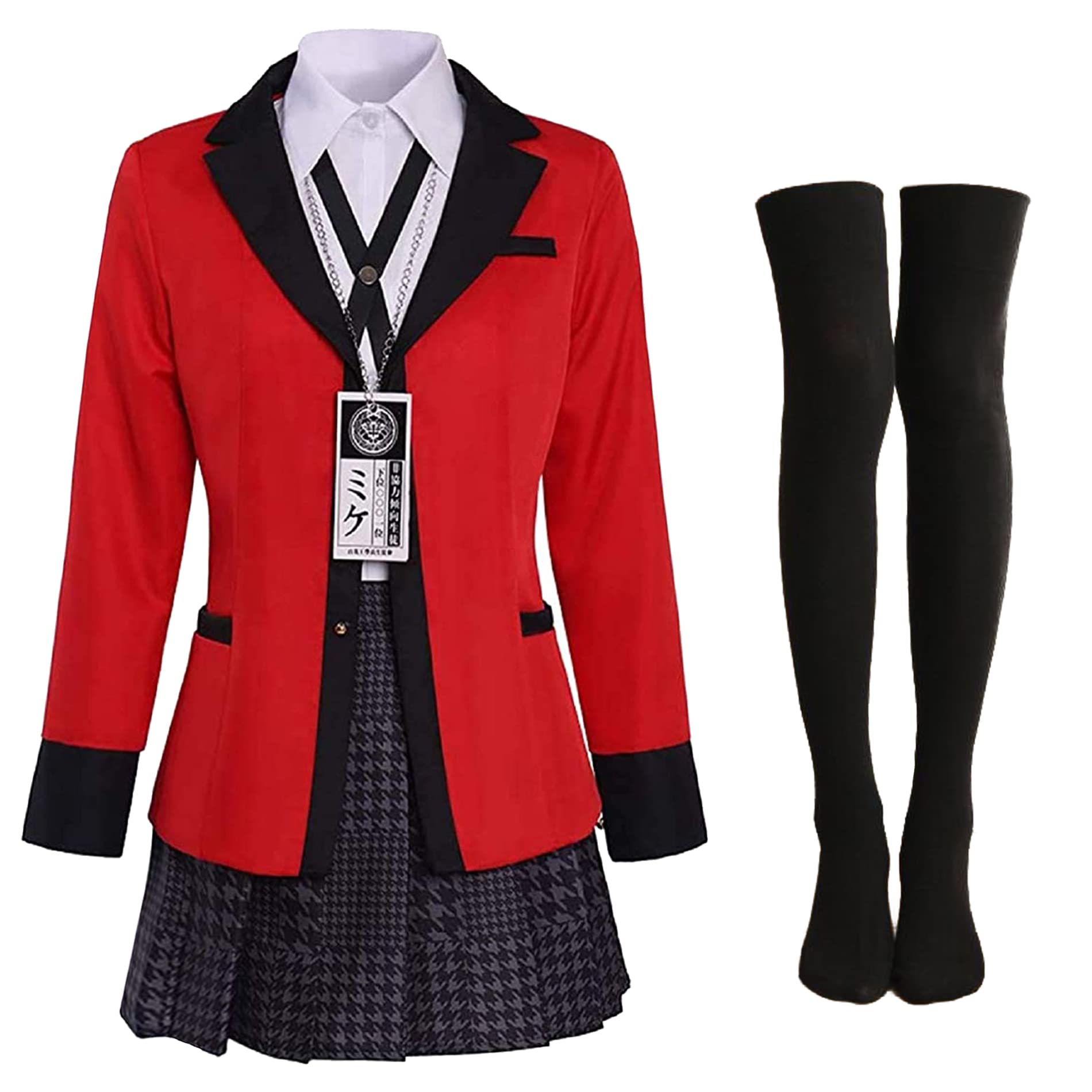 Photo 1 of Coslover Womens Anime Red Uniform Costume Jacket Halloween Cosplay Costume Full Set Women&Girl