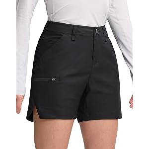 Pioneer Camp Women's 5" Ripstop Hiking Cargo Shorts Water Resistant with 4 Pockets Lightweight Quick Dry Shorts for Climbing