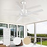 Outdoor Ceiling Fan, BECLOG Ceiling Fans 60” with