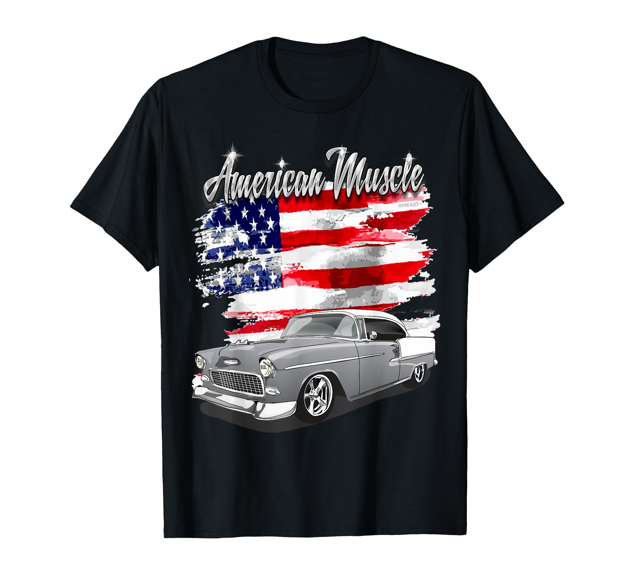 Photo 1 of 1955 55 chevys bel air classic vintage muscle car T-Shirt 3XL