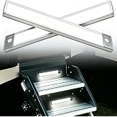LIGHTULIFE Rv Exterior Light Camping Trailer Accessories Camper Accessories for Outside Rechargeable Lights Under Cabinet Rv Porch Light Led 2PCS (White, 46 LED)