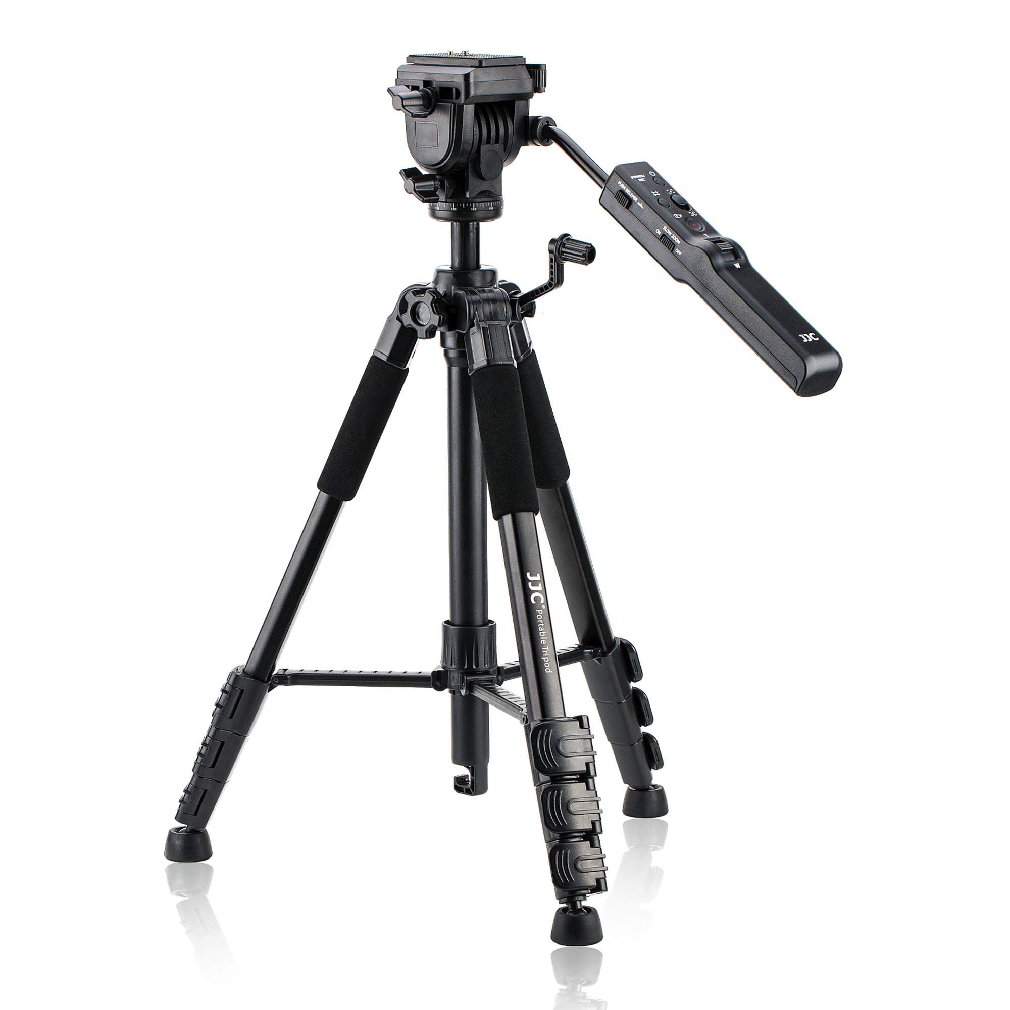 JJC VCT-VPR1 Compact Remote Control Tripod for Sony Alpha A7R IV A7 III A7S II A9 A6000 A6600 A6500 A6400 A6300 A6100 RX100 VII RX10 HDR-CX405 CX440 CX455 CX675 CX900 FDA-AX53 AX33 AX100 AX700