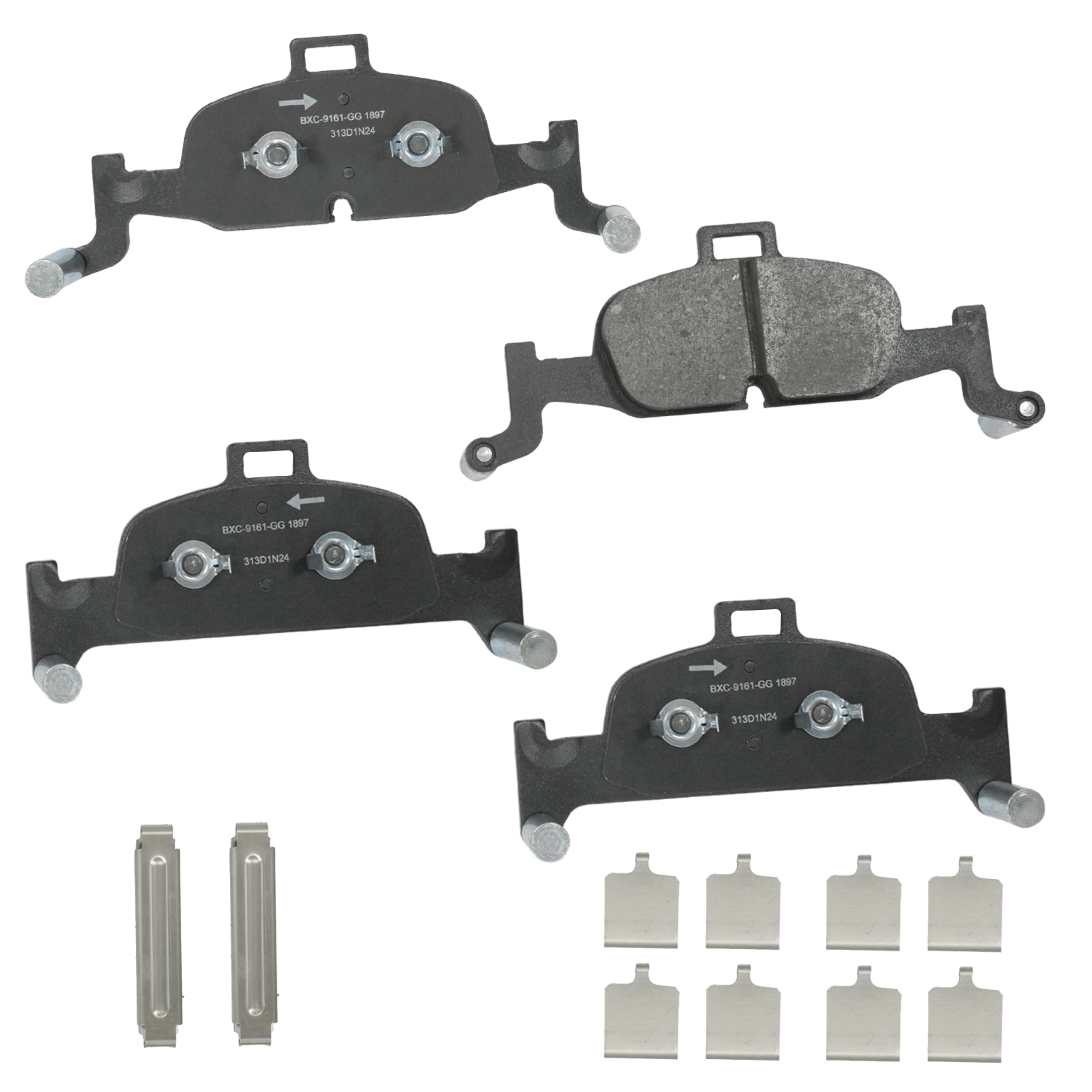 Bendix Premium SBC1897 Ceramic Front Brake Pads for Audi A4 2017-2018, allroad 2016-2025, Quattro 2017-2025, A5 2018-2019, Quattro, Sportback 2018-2024, A6 Quattro 2019, 2021-2025, Q5 2018 Image