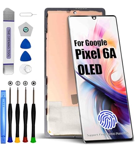 Tela de substituição OLED Pixel 6A para tela LCD do Google Pixel