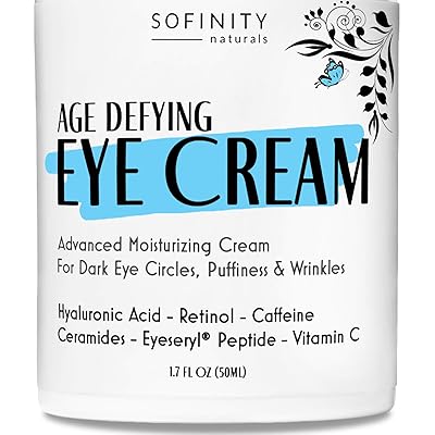 Eye Cream Anti Aging Bags &amp; Dark Circle - Under Eye Cream - Dark Circles under Eye Treatment for Women / Men - Eye Cream for Dark Circles and Puffiness - With Retinol, Caffeine, Vitamin C, by Sofinity