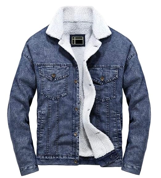 sheep wool jean jacket