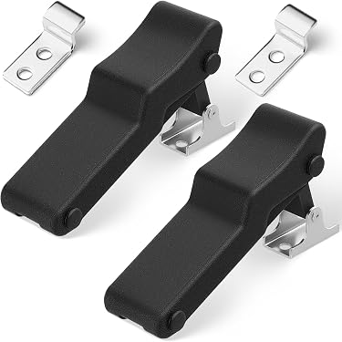 WHAMVOX 1pc T-Handle Draw Latch – Stainless Steel Rubber Latch For Tackle Box, Tool Box & Vibration Absorption