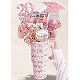 ORIENTAL CHERRY Graduation Gifts - 40oz Tumbler Bouquet Gift Kit - Class of 2026 Gift Ideas for Her Women Girls Funny Congrats Grad Gifts for 6th 8th Middle High School College