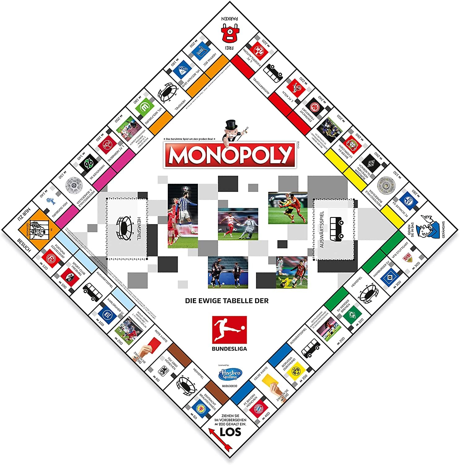Winning Moves Monopoly Bundesliga Edition - Monopoly Spiel für Fans - Familienspiele Strategie Brettspiele Bundesliga Edition - 2+ Spieler ab 8+ Jahren - Deutsch 2
