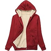 SWISSWELL Hoodies for Women Winter Fleece Sweatshirt - Full Zip Up Thick Sherpa Lined Hooded Jacket