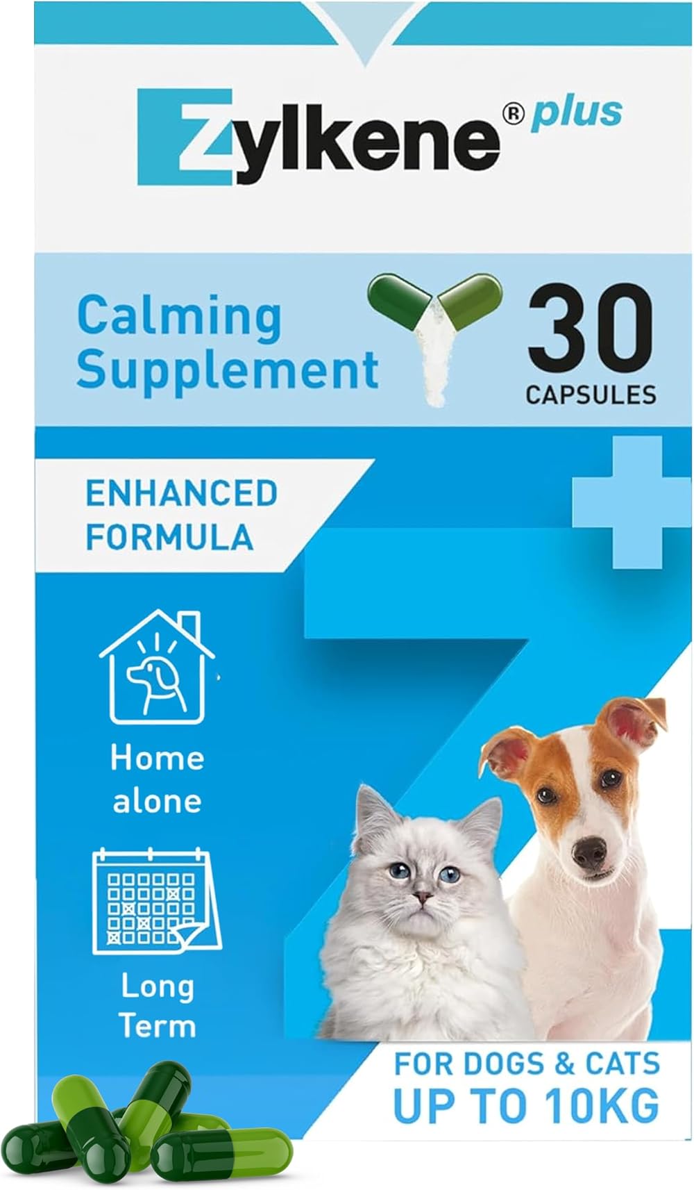 Zylkene Calming Supplement for Cats & Dogs up to 10kg 30 capsules
