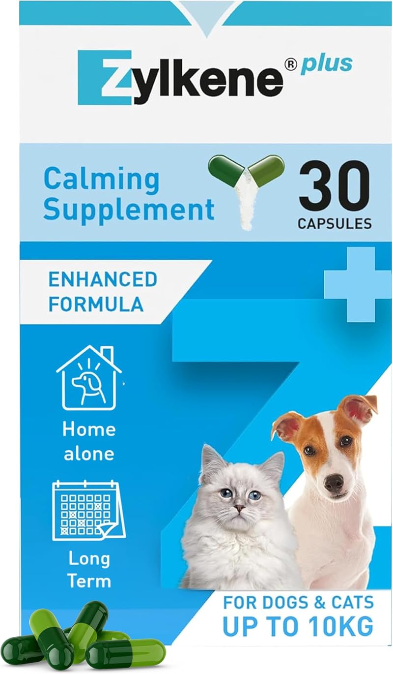 Zylkene Calming Supplement for Cats & Dogs up to 10kg 30 capsules