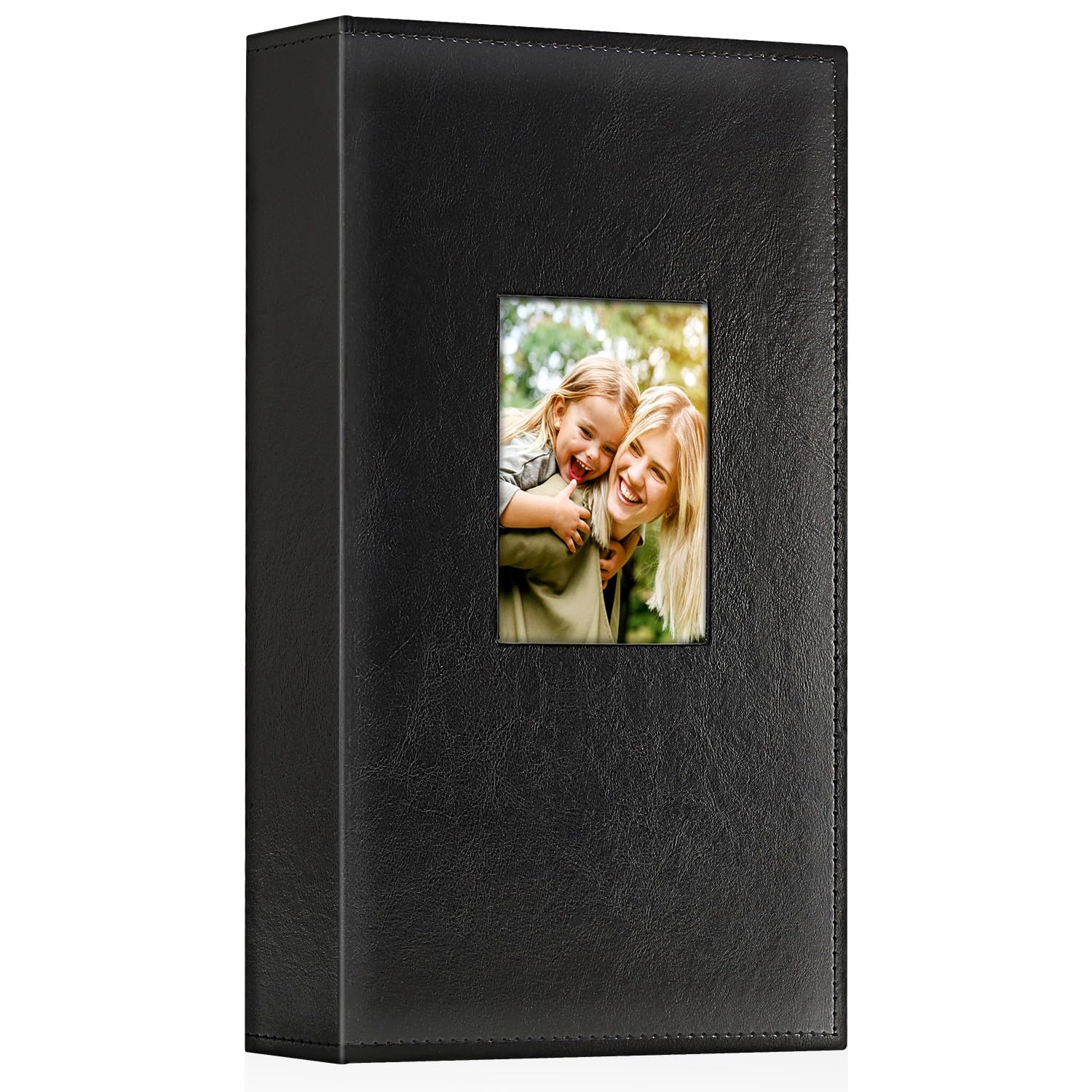 Ywlake Photo Album 10 x 15 300 cm Leather Fabric Album for Horizontal Photos Black