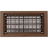 8" x 16" Automatic Foundation Vent for Ventilating Crawl Space Replacement Auto Air Vent, Brown,1 Pack