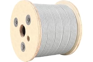 RZX Wire Rope, Vinyl Coated Aircraft Cable, 250-Feet-by-1/8-Inch Thru 3/16-Inch
