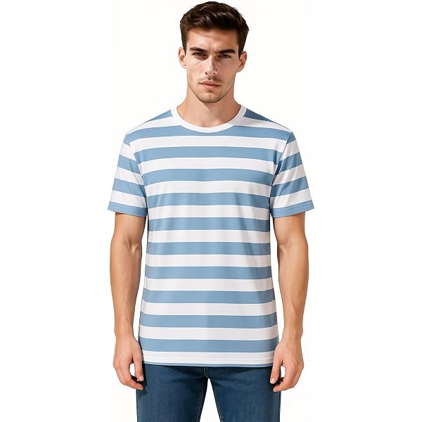 Amazon.com: Zbrandy Black and Grey Striped Shirt Men Wide Stripes