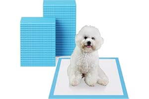 JollyMate Pet Pee Pads - Strong Absorption& Leak-Proof for Dogs - Puppy Pads - Super Absorbent, Waterproof, Quick-Dry, Unscented for Dogs and Cats, Rabbits (Pack of 100 - 22x22)