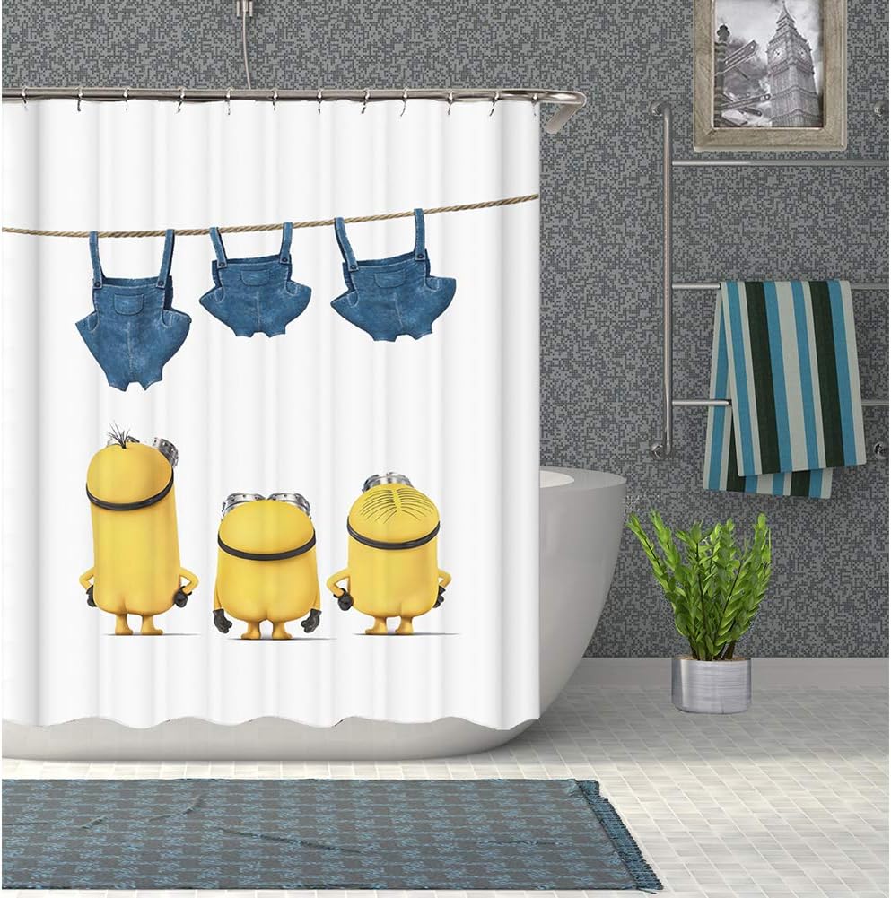 Bath Iii Hhons Kids Shower Curtains Anime Bathroom Set For Boy Girl Cartoon Children Shower Curtain Home Pajajaranpostcom