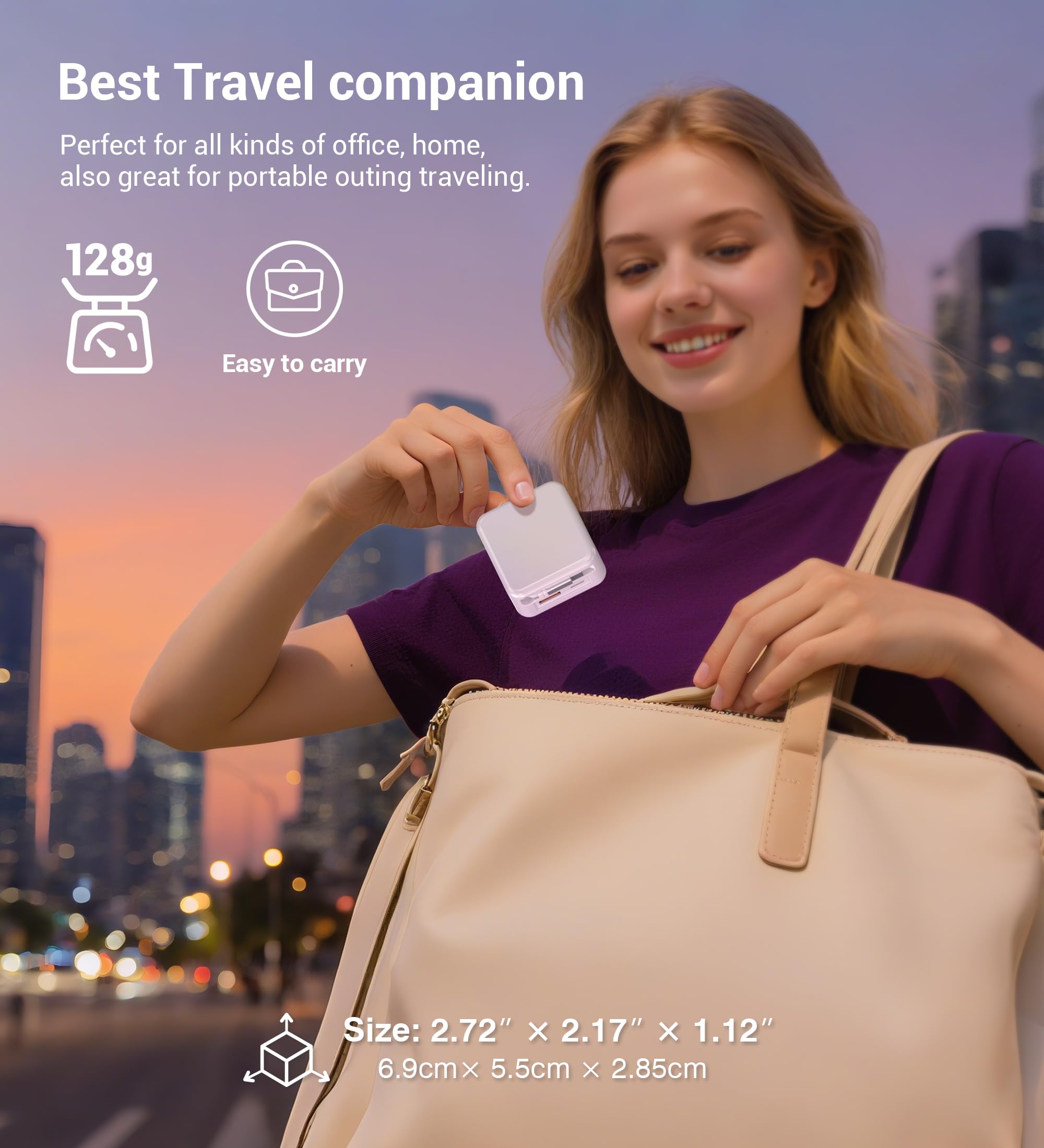 40W USB C Ladegerät mit Einziehbarem Kabel, 3-Port Schnellladegerät PD Netzteil USB C Adapter, Tragbarer Ladestecker für iPhone 17/16/15/14 Pro Max, Galaxy S25/S24/S22, iPad, Switch, Handys usw 2