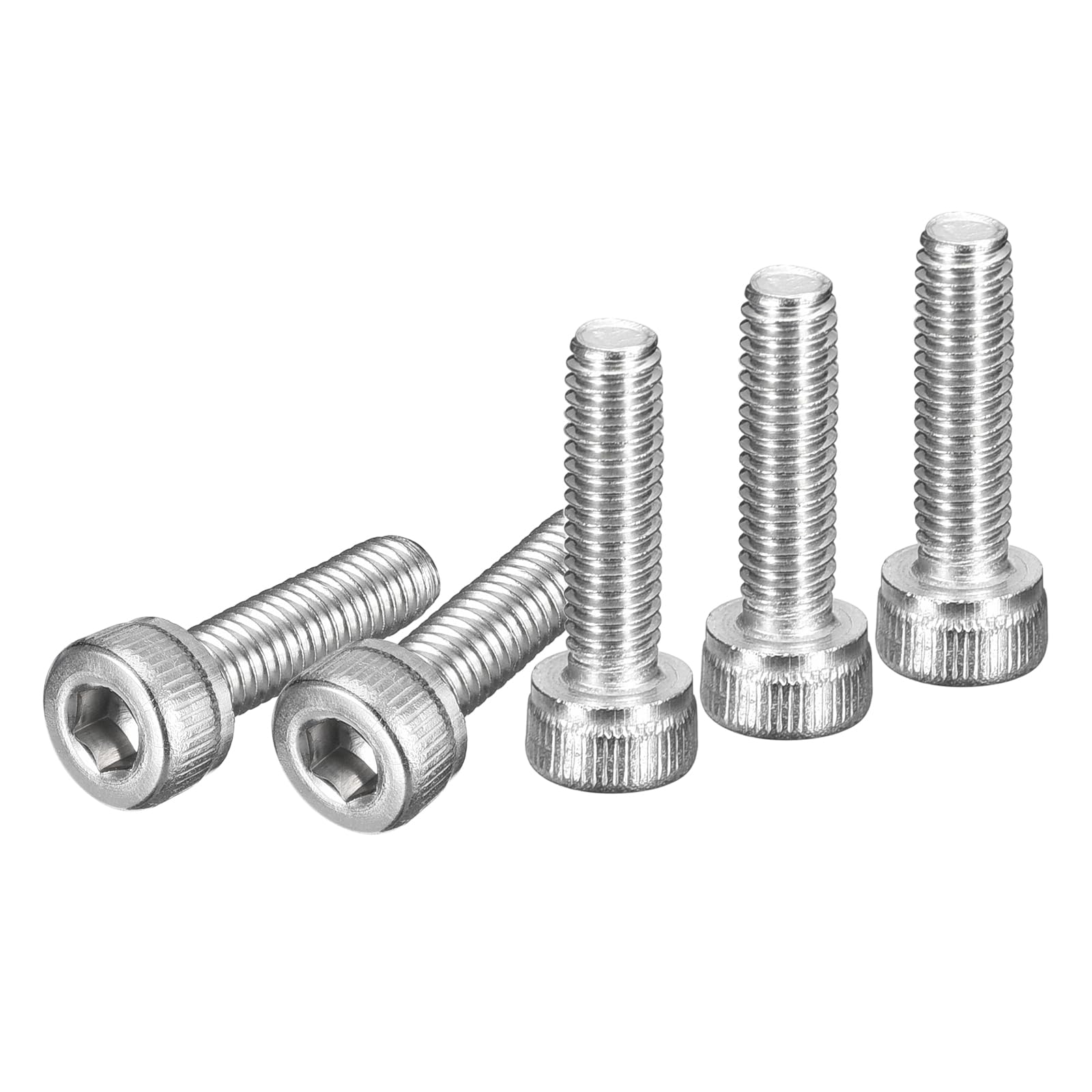 DTGN M3x10mm Socket Head Cap Screws Bolts, 50Pcs 304 Stainless Steel 18-8, Metric Machine Hex Socket Screw, Hex Drive, Bright Finish, UNC Coarse Thread Fully Threaded