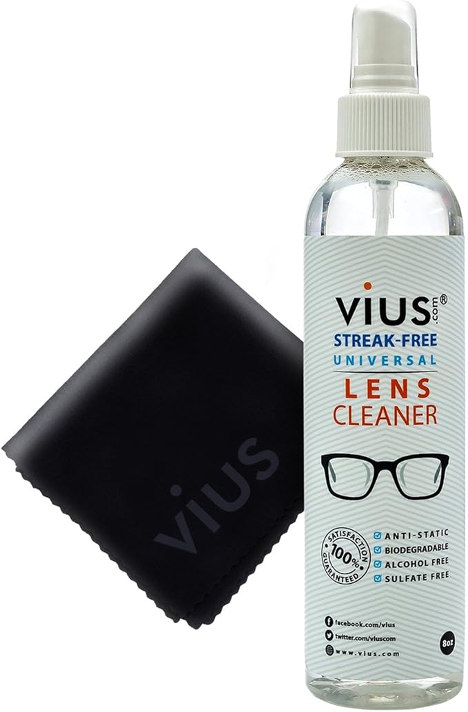 Lens Cleaner â€“ vius Premium Lens Cleaner Spray for Eyeglasses