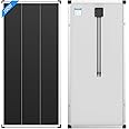 Alrska 200 watt Solar Panel,High Efficiency Black PV Module Power 200W Mono RV Solar Panel for 12/24 Volt System,RV Marine Boat Cabin and Other Off Grid System (1 Pack)