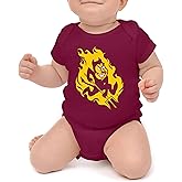 Little King NCAA Short Sleeve Romper-Big Logo 100% Cotton-Sizes 0-3M 6M 12M 18M