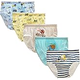 CHUNG Toddlers Little Boys 2-9Y Cotton Briefs Underwear Pack of 5/6 Car Dinosaur