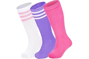 Century Star Soccer Socks Kids Toddler Knee High Socks Football Socks Boys Girls Child Tube Stockings Three Stripes