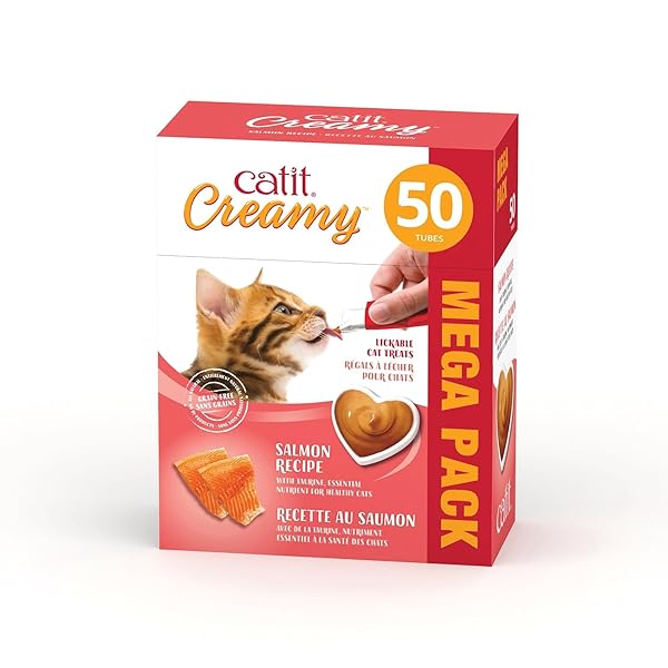 CATIT CREAMY LICKABLE CAT TREAT, HEALTHY CAT TREAT, TUNA, 12 PACK